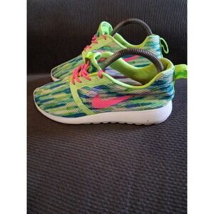 Nike Shoes Women's 6.5‎ Youth 5Y Rosherun Flight Green Camo Running  705486-101